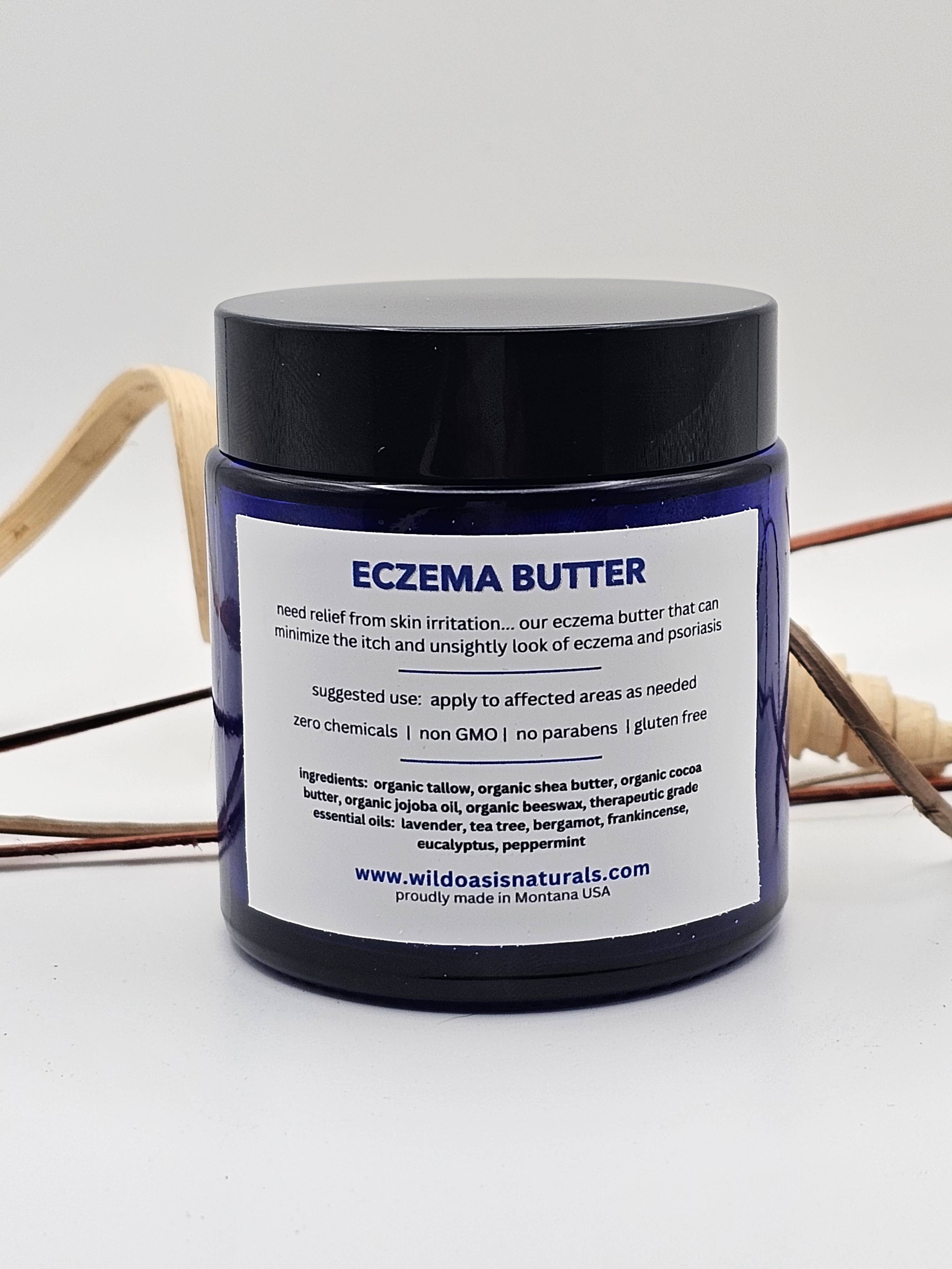 Wild Oasis Naturals - Wholesale Body Balm/Butter - Eczema Butter - 4 oz - Organic Tallow Eczema/Psoriasis Cream3