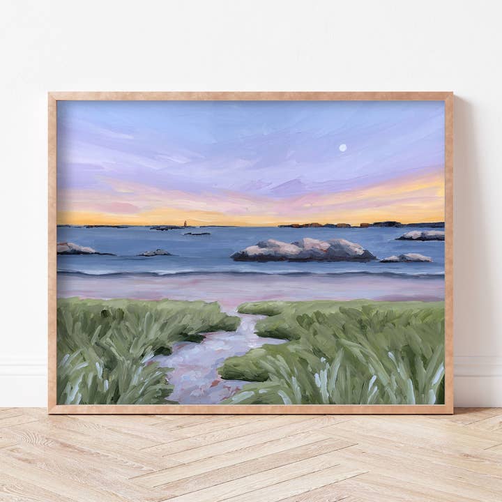 "Sandy Cove" Art Print for wholesale by Katie Garrison Art