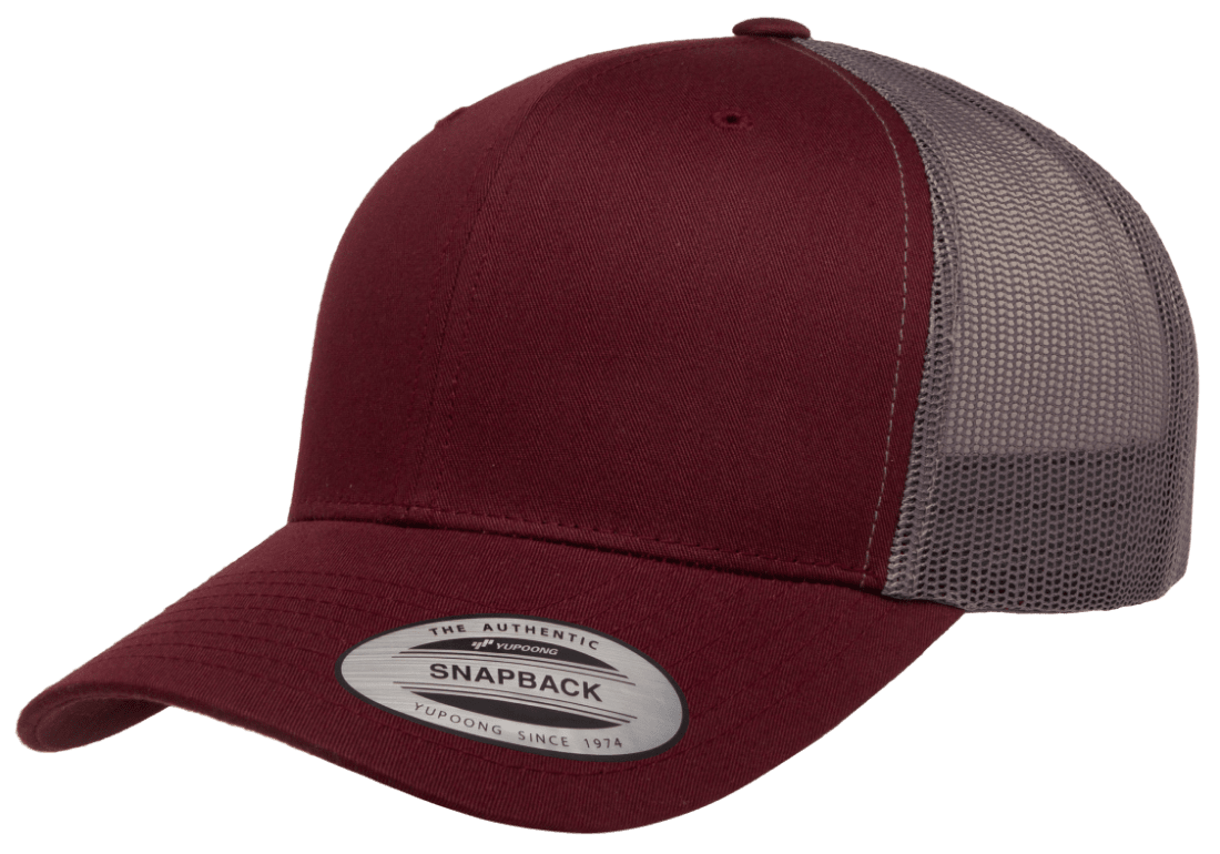 The Park Wholesale - Vente Casquette de camionneur – unisexe - Casquette trucker rétro Yupoong 6606T, casquette de baseball avec filet arrière, couleurs bicolores - YP Classics®16