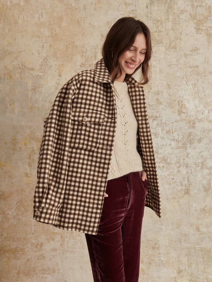 Garance Paris - Wholesale Shirt Jacket/Shacket - Women's - Plaid overshirt - KOLORADO