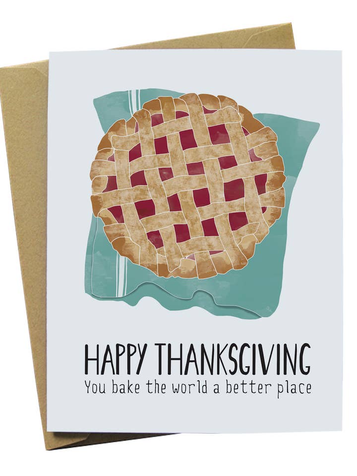 Pie Thanksgiving Card for engroshandel hos Paper Wolf Design