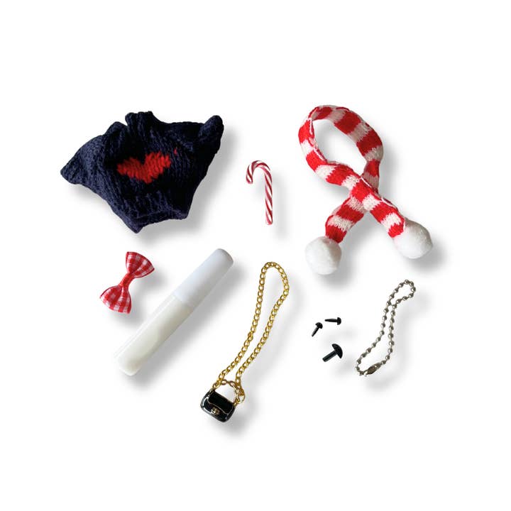 MODEUN SHOP - Wholesale DIY Craft Kit - HOLIDAY GIRL BEAR DIY KEYCHAIN KIT1