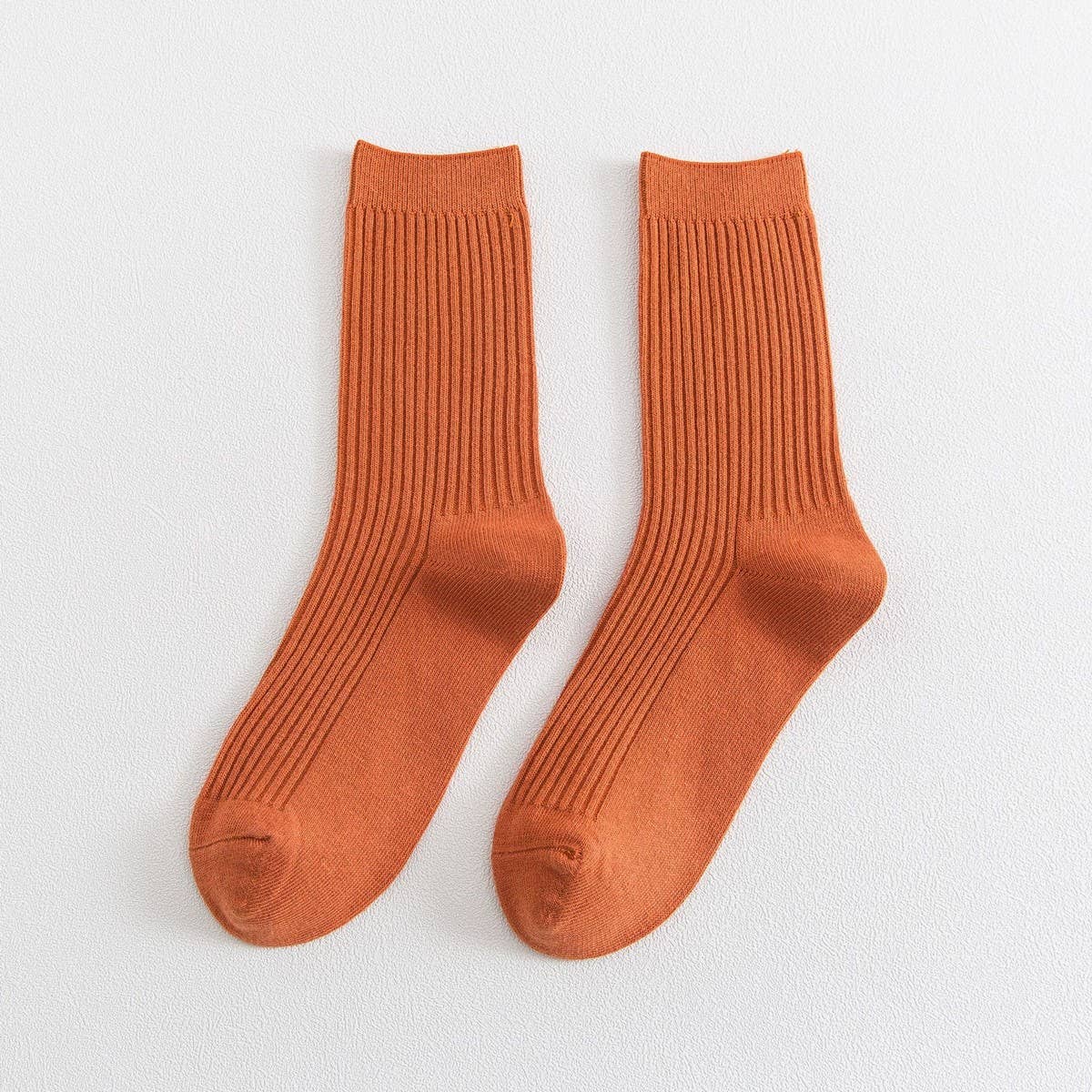 NINEXIS - Wholesale Socks - Unisex - CWMS02986_UNISEX SOLID RIBBED COTTON CREW SOCKS6