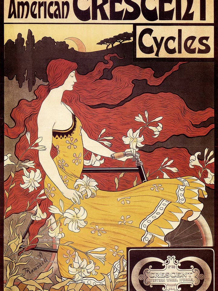 Cycles American Crescent de Frederick Winthrop Ramsdell - 1899 pour la vente par Flashback Shop