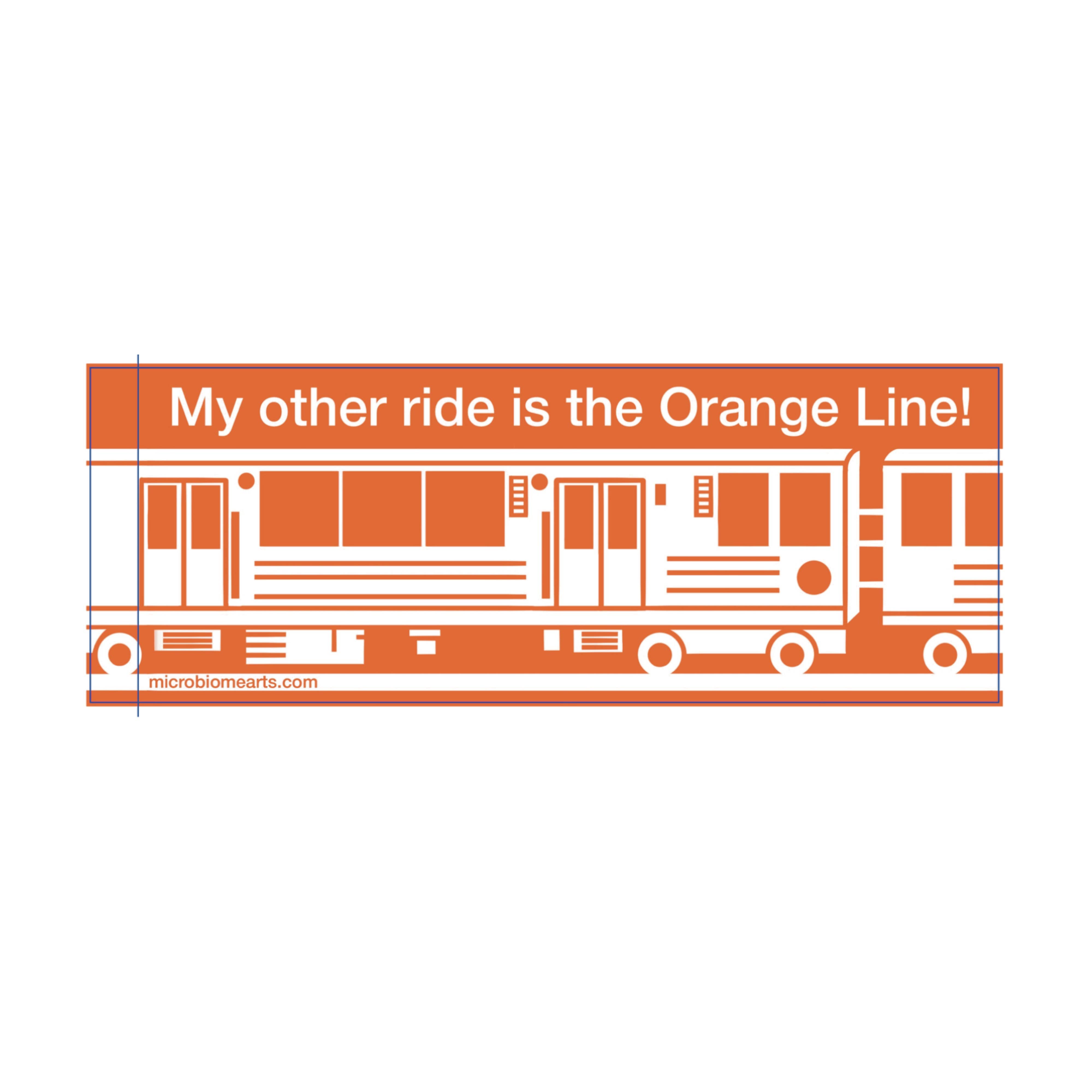 Microbiome Arts - Wholesale Phone & Laptop Stickers - My Other Ride Is The L! Chicago Train Bumper Sticker 5