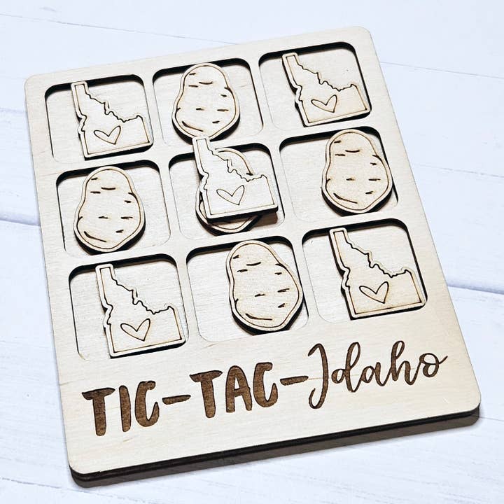 The Trendy Traveler – Engroshandel Brætspil – Idaho Kartoffel Tic-Tac-Toe-spil