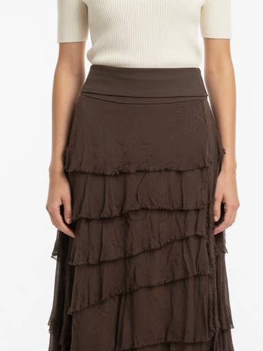 Karamel Collection - Vente Jupe – femme - Jupe en soie à volants
Aucun tarif ne sera ajouté12