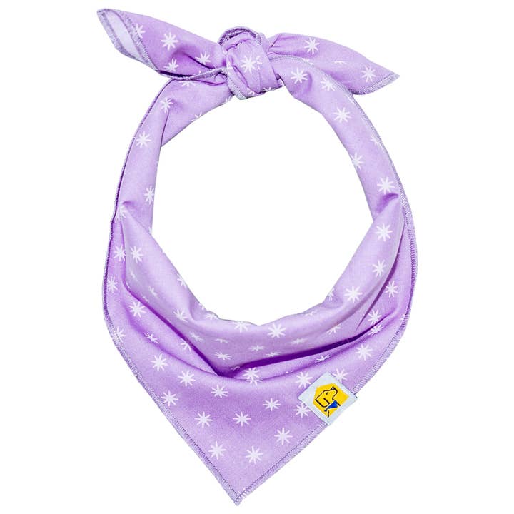 Lovely Lavender Sparks Dog Bandana for wholesale by Home With Hound