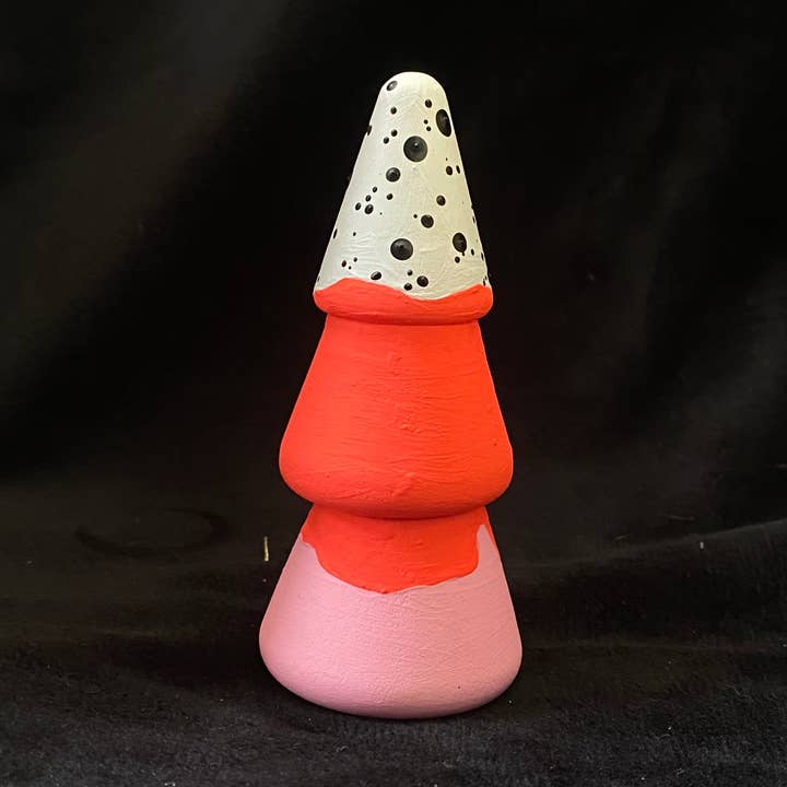 Baum Modernes Artefakt Winterurlaub Rosa Roter Punkt für den Großhandel von Artifacts of Joy