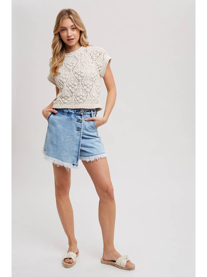 Bluivy - Wholesale Knit Sweater - Women's - KNIT SWEATER SHORT SLEEVED PULLOVER9