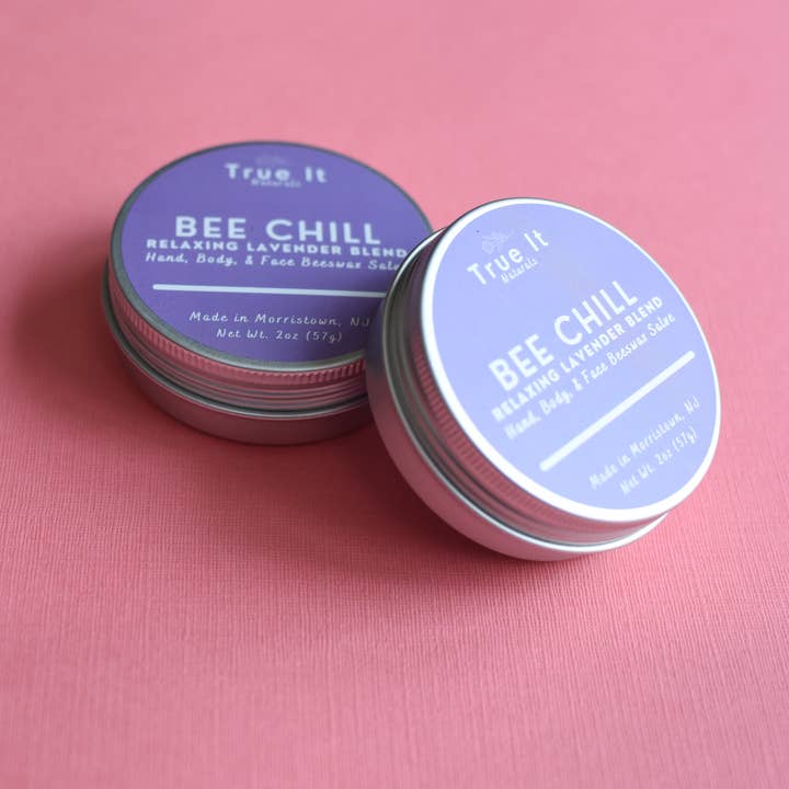 True It Naturals - Vente Crème/baume/pommade cicatrisante - Baume à la cire d'abeille à la lavande - BEE CHILL | Baume pour les mains et le corps6