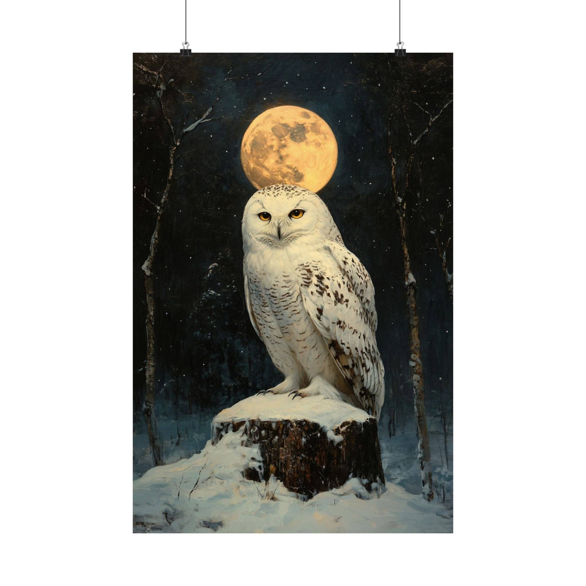 Ye Curiosity Shoppe - Wholesale Art Print - Arctic Owl Art Print5