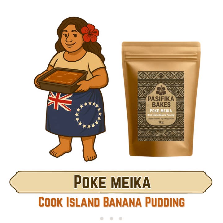 Poke Meika - Cook Island Banana Pudding for wholesale by Pasifika Bakes