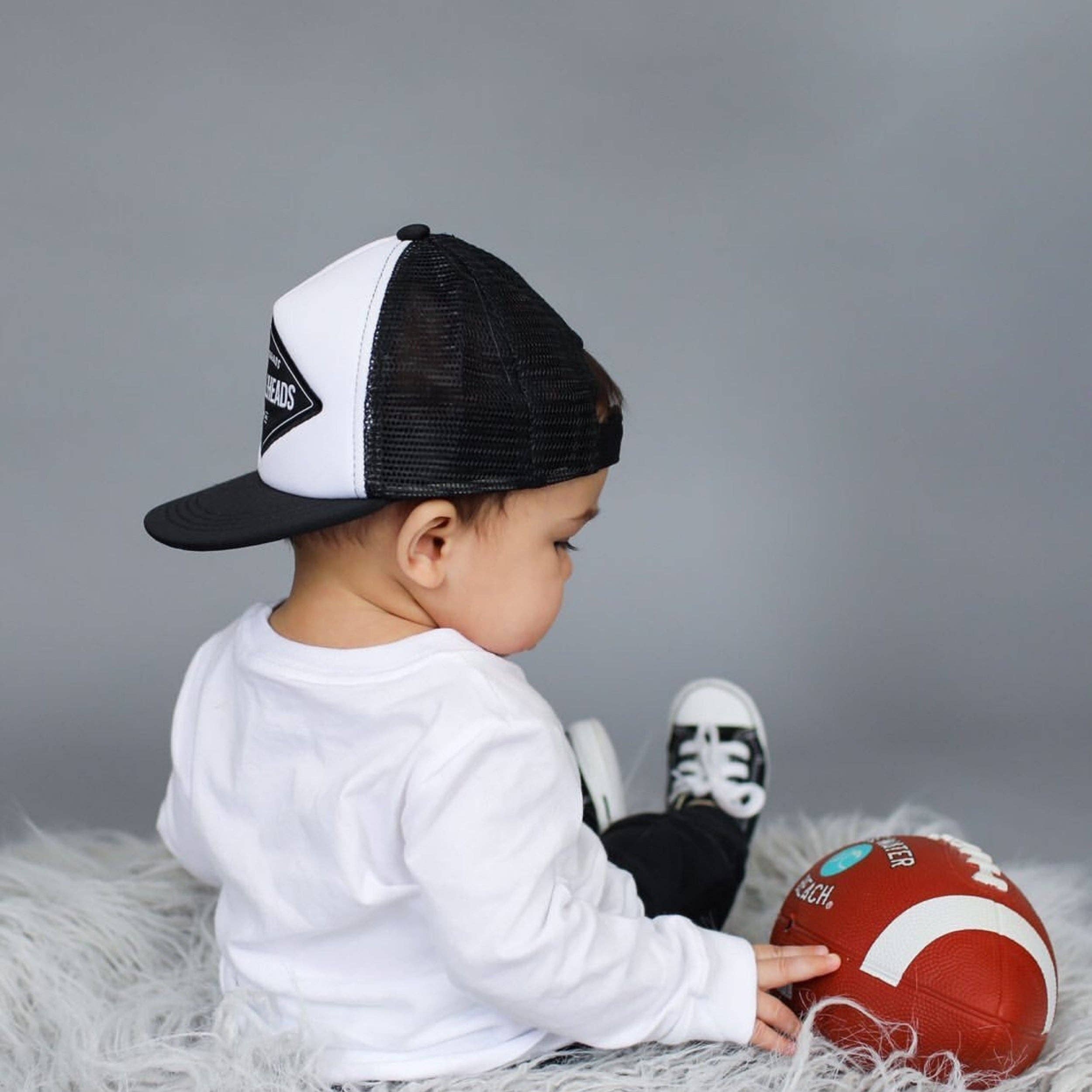 Black Hat for Infant | Blake Infant Beach Summer Trucker Hat for wholesale on Faire4