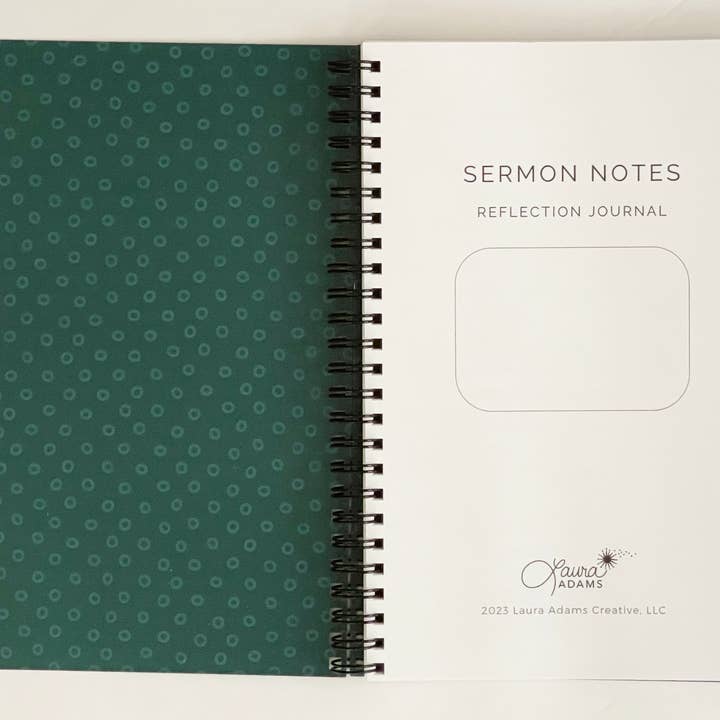 Laura Adams - Wholesale Journal/Diary - Lilly Sermon Notes | 104 Guided Pages | Eco Friendly2