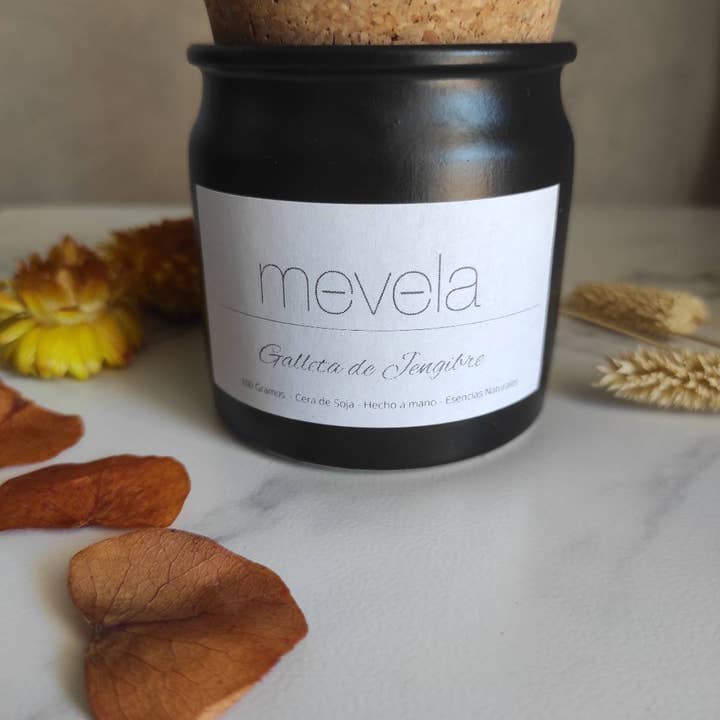 Mevela Candles - Vendita all'ingrosso Candela in vasetto - Candela profumata Biscotto allo Zenzero Mevela 100 grammi