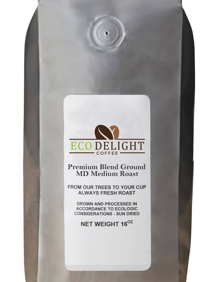 Torra média Eco Delight Premium Blend - moída por atacado de Eco-Delight Coffee