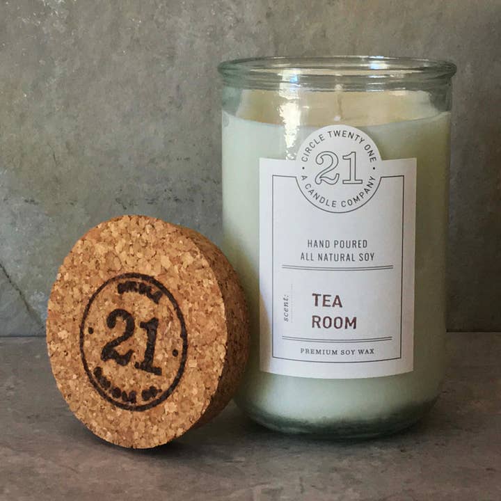 Bougie au soja Tea Room pour la vente par Circle 21 Candles