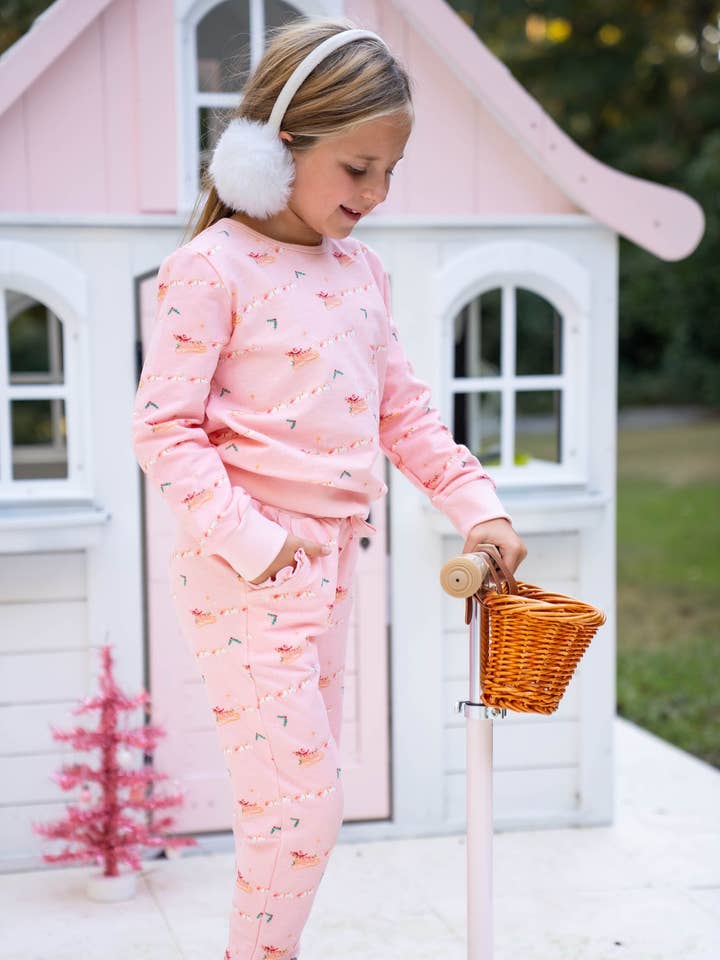 Festive Unicorn Sweat Set for wholesale by Love and Grow Clothing Co