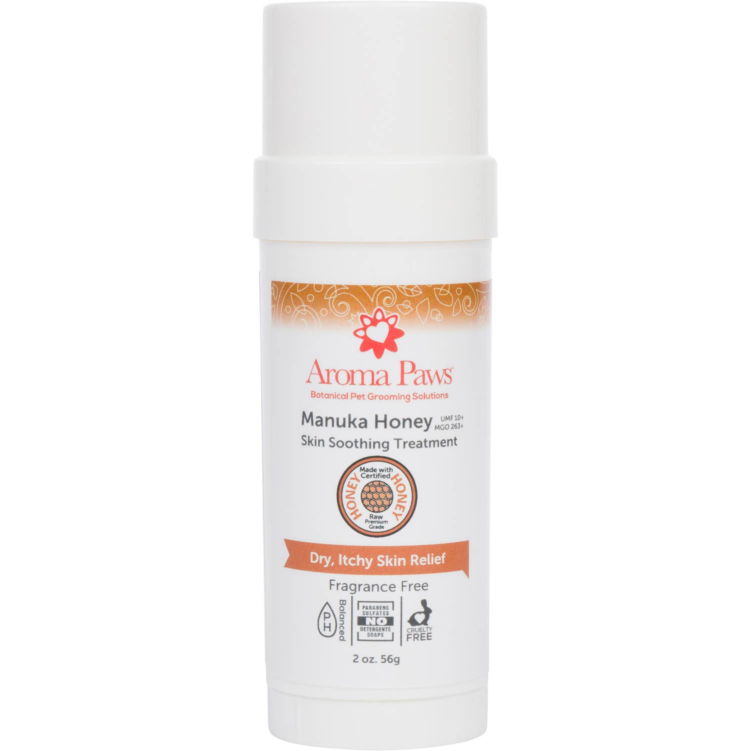 Aroma Paws - Wholesale Pet Grooming Aid - Dog - 2oz. Manuka Honey Skin Soothing Treatment Roll on Applicator2