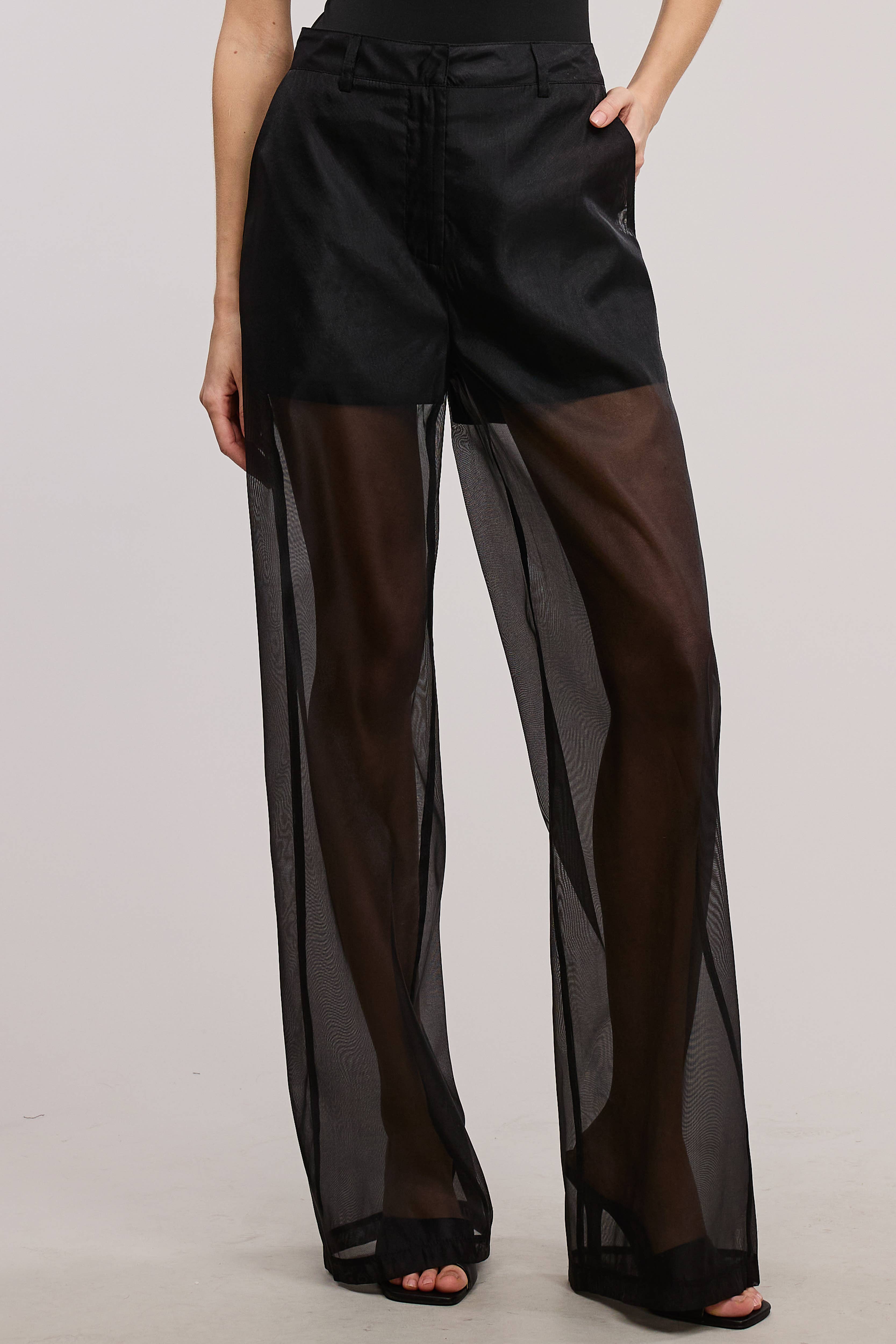 Mimosa - Wholesale Pants - Women's - Straight Leg Sheer Organza Pants with Lined Shorts19