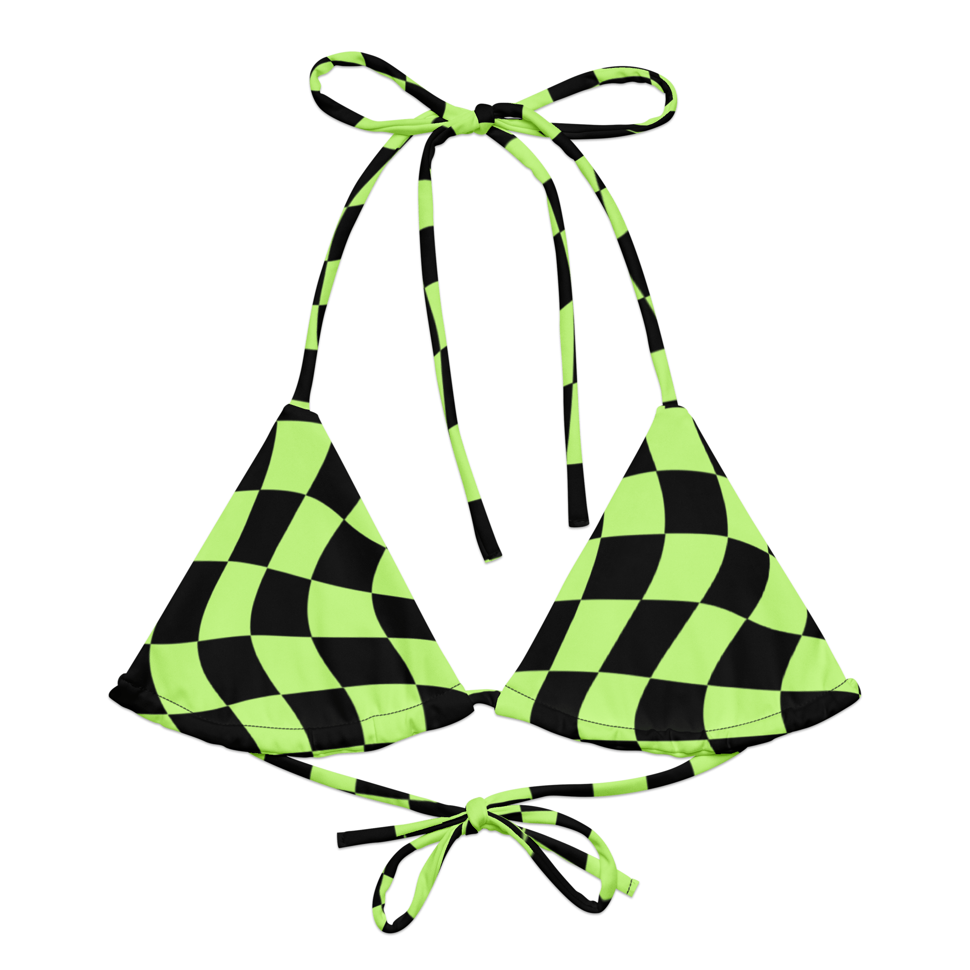 Goth Cloth Co. - Wholesale Swim Top - Women's - Toxic Tiles String Bikini Top0