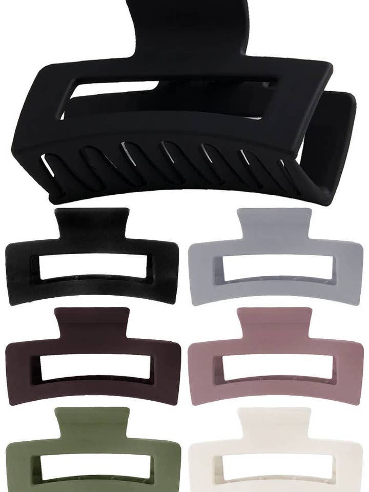 Pinza de pelo ancha mate neutra estilo Y2K para venta al por mayor de Cap Zone