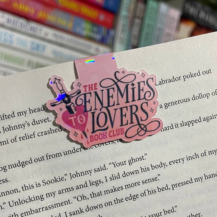 Enemies to Lovers Book Club Holografische magnetische bladwijzer voor wholesale door bookshopbykendra