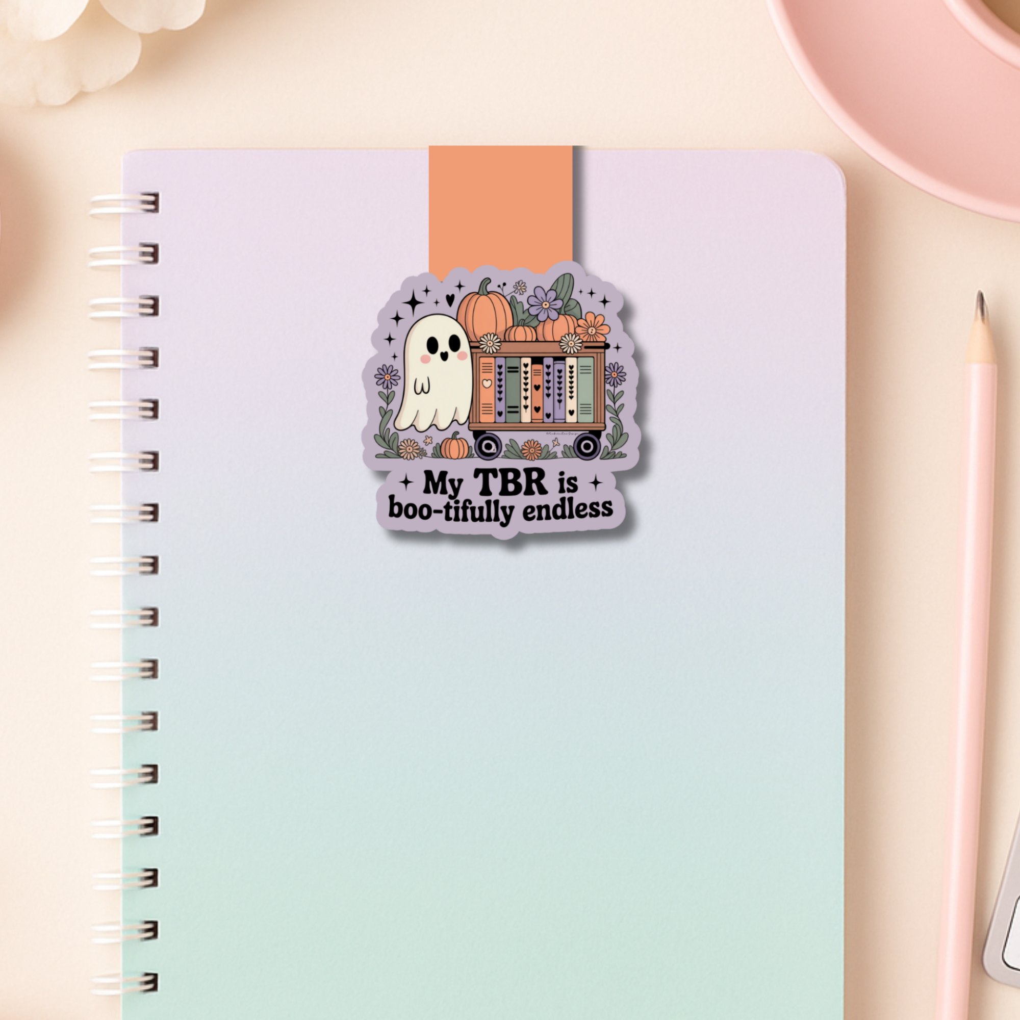 Auburn Row Design – wholesale Bookmark – My TBR is Boo-tifully Endless Magnetic Bookmark7