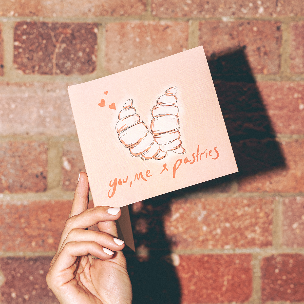 Salty Melon Prints - Wholesale Love Card - YOU, ME & PASTRIES1