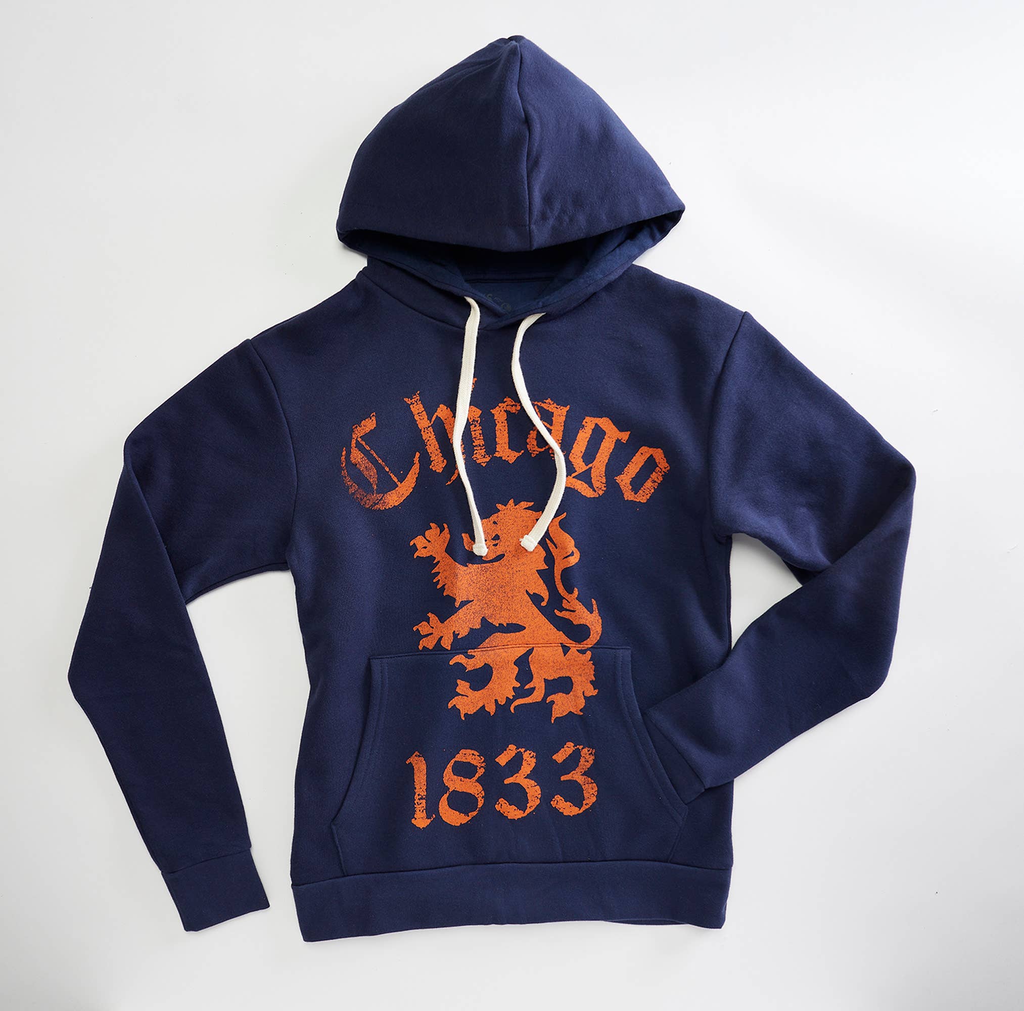 NVY Chicago Lion Heather Pull à capuche unisexe bleu marine en vente sur Faire0