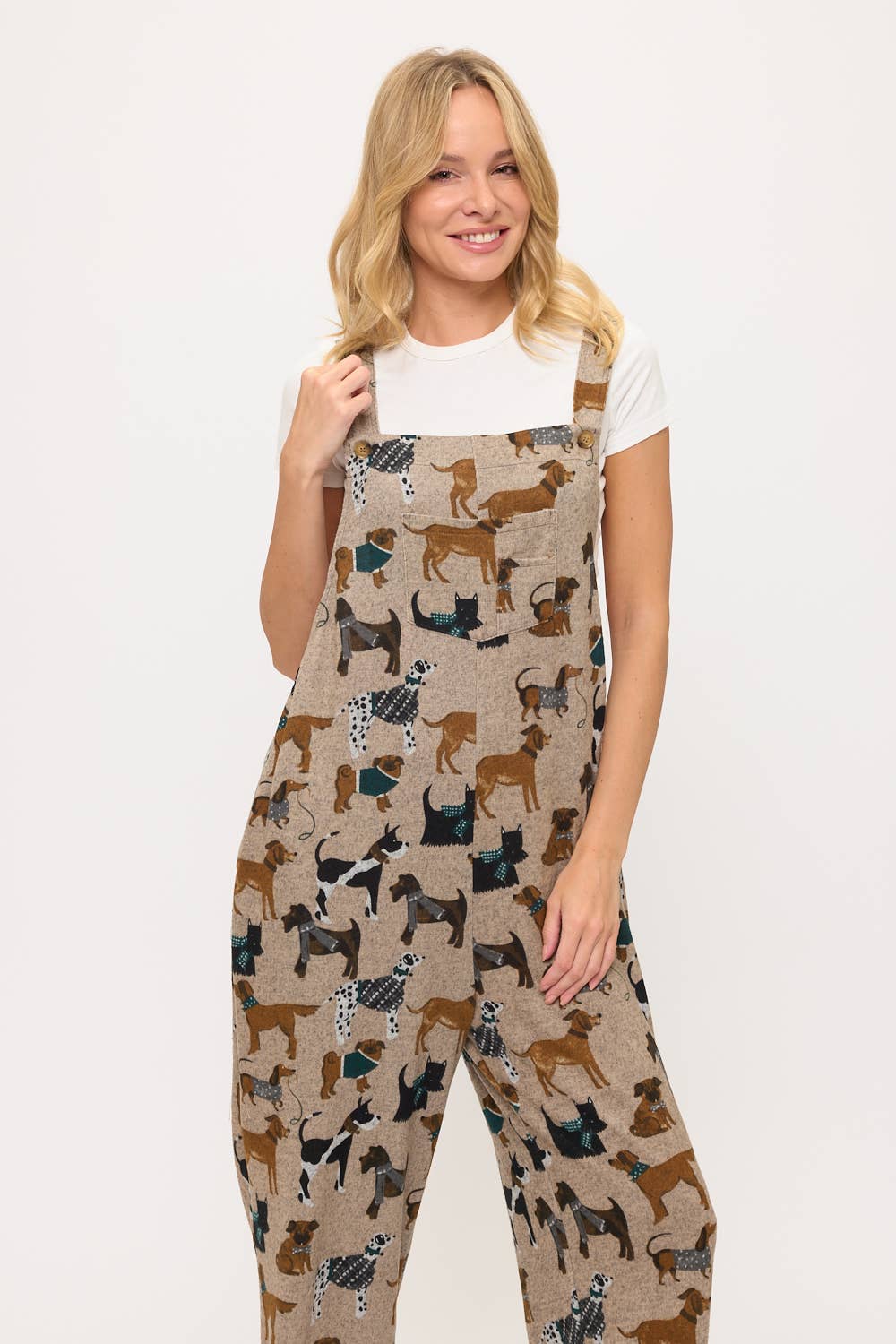 SM WARDROBE - Wholesale Overall - Dames - VAKANTIEHONDEN PRINT OVERALLS1