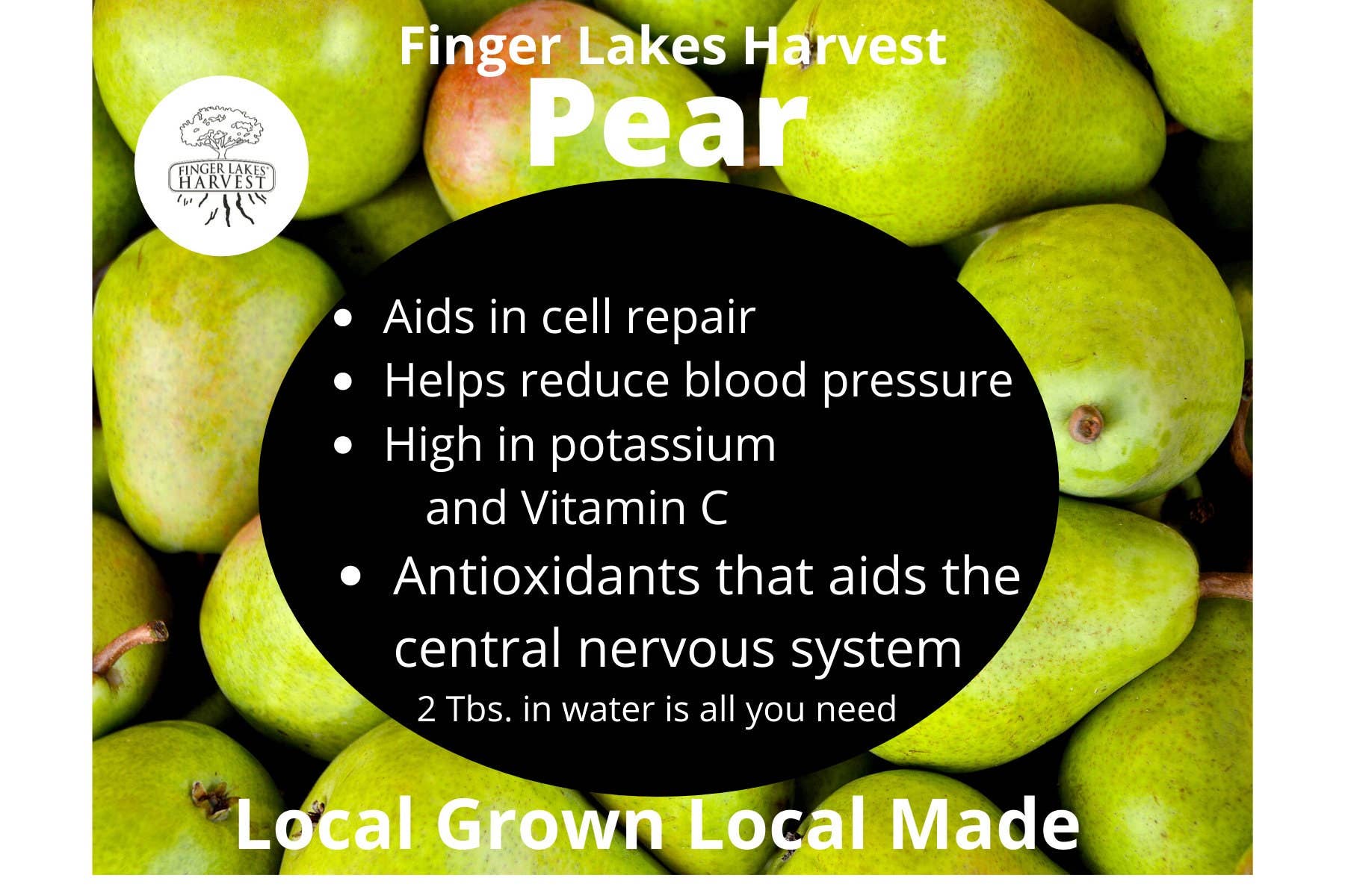 Finger Lakes Harvest - Vente Mélange/sirop pour cocktails - Arbuste poirier1