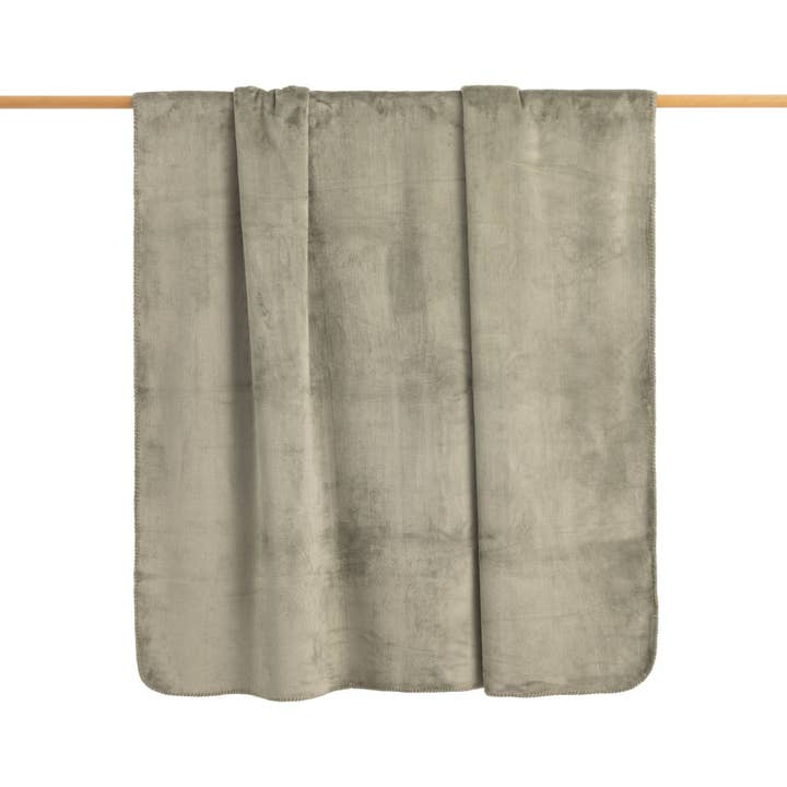 SG HOGAR - Wholesale Throw Blanket - Sedalina Extra Soft Blanket - Sherpa Army Green - 150X200 Cm2