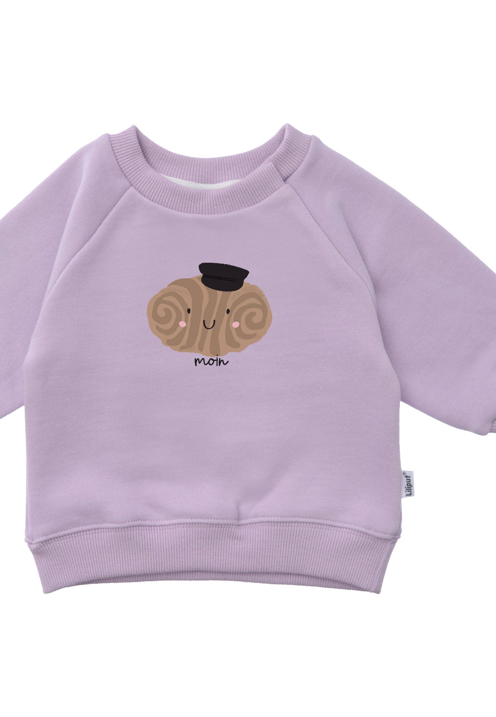 Liliput - Wholesale Sweatshirt - Kids - Lilac sweatshirt with "Franzbrötchen" print4