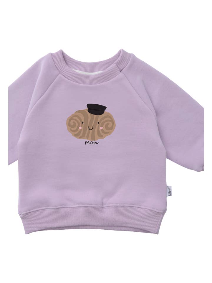 Liliput - Wholesale Sweatshirt - Kids - Lilac sweatshirt with "Franzbrötchen" print4