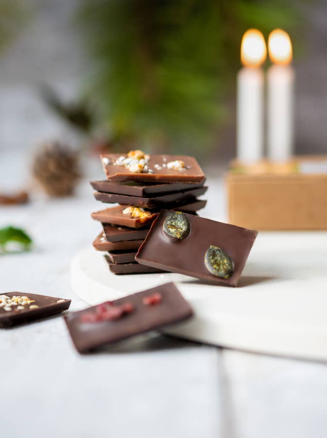 Mon jardin chocolaté - Wholesale Chocolate Bar - BULK LOT: Pack of 100 assorted mini tablets1