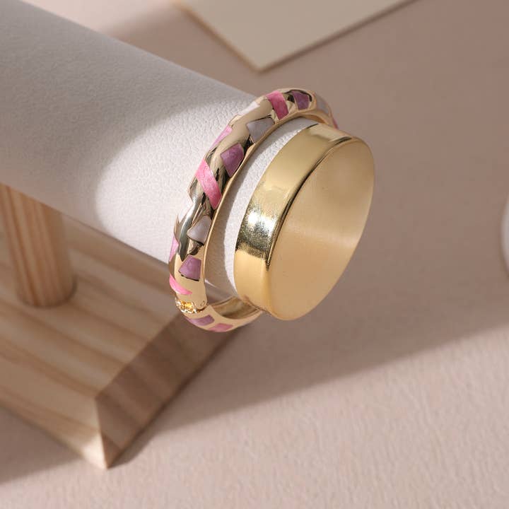 KALISTA - Wholesale Bangle Bracelet - Puzzle Reed3