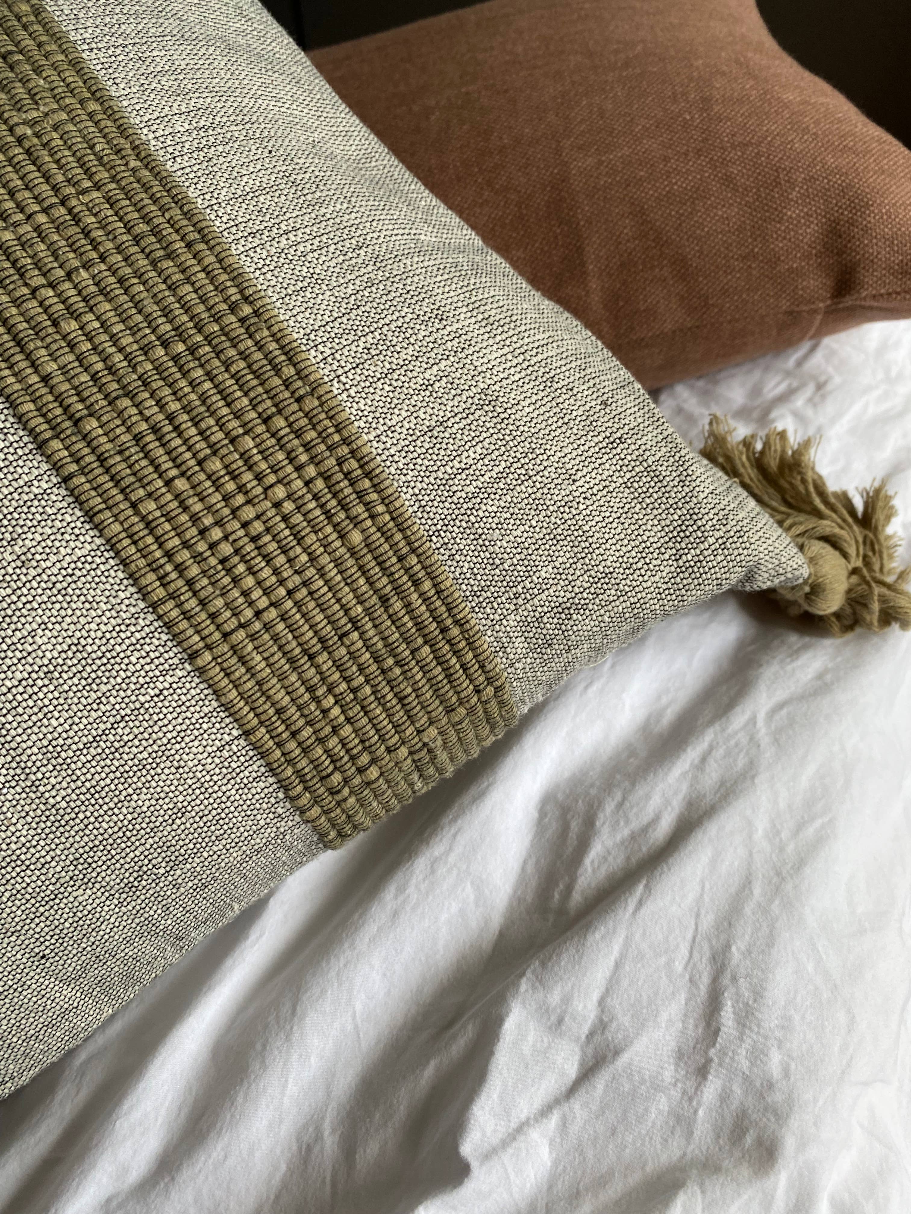 umale - Venta al por mayor Funda de cojín - Funda de almohada de algodón beige1