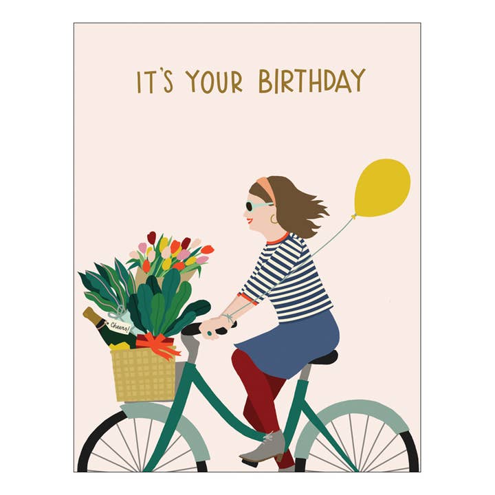 Studio Eleven Papers – wholesale Birthday card – No SRP - Birthday Bike Card