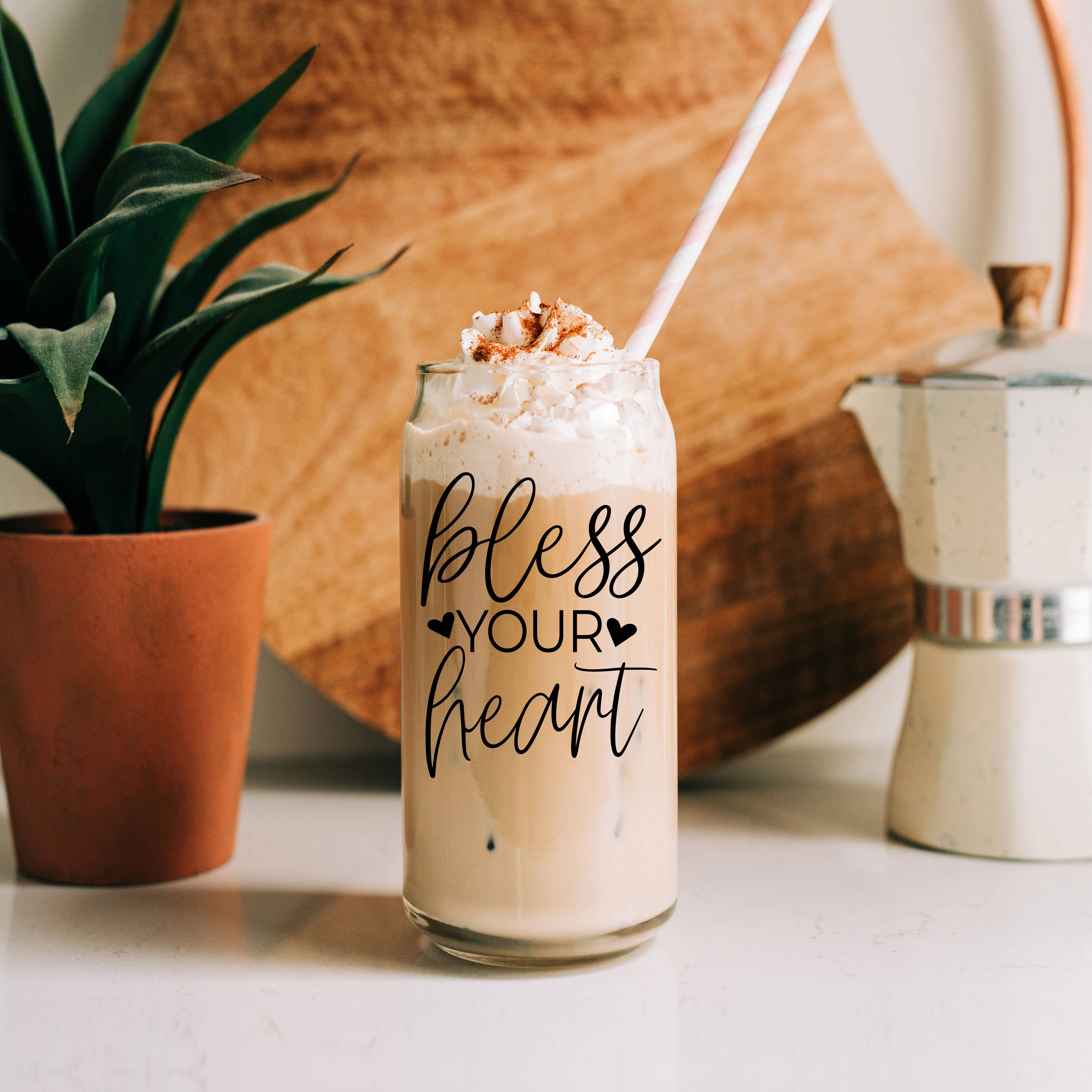 Gia Roma - Wholesale Coffee Mug - Valentines Glass Tumblers Heart Smiley, Galentines Gift Idea42