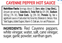 Melinda’s Foods, LLC - Wholesale Hot Sauce - Melinda’s Mini Louisiana Red Cayenne Hot Sauce Squeeze1