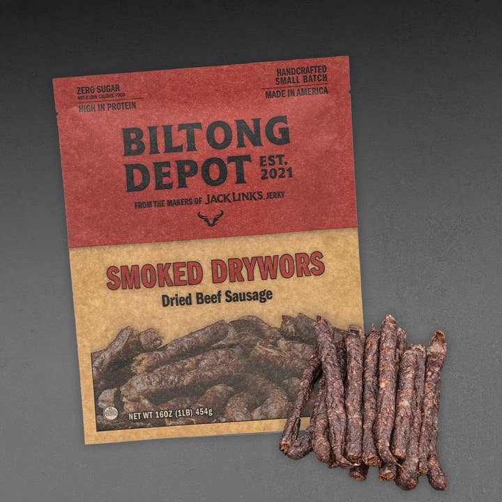 Smoked Drywors 8oz for wholesale by Biltong Depot