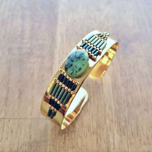 C'cedille - Venta al por mayor Pulseras tipo brazalete - Pulsera Osiris Ruby Zoisita
