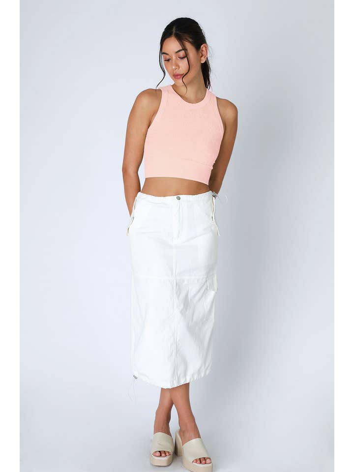 NIKIBIKI - Wholesale Knit Top - Women's - NS8330 - Lace High Neck Crop