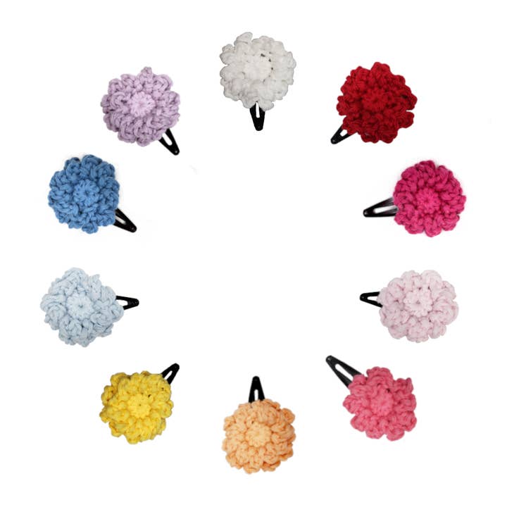 Pasadores de flores de ganchillo para venta al por mayor de Double Bug Stitchery