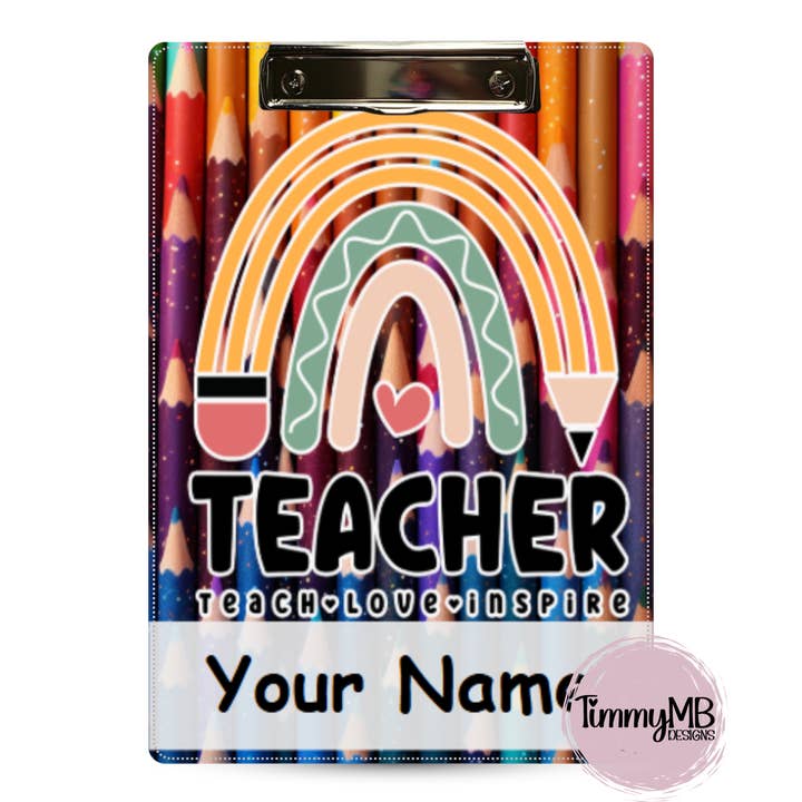 Arco-íris de Lápis - Prancheta Personalizada por atacado de TimmyMB Designs