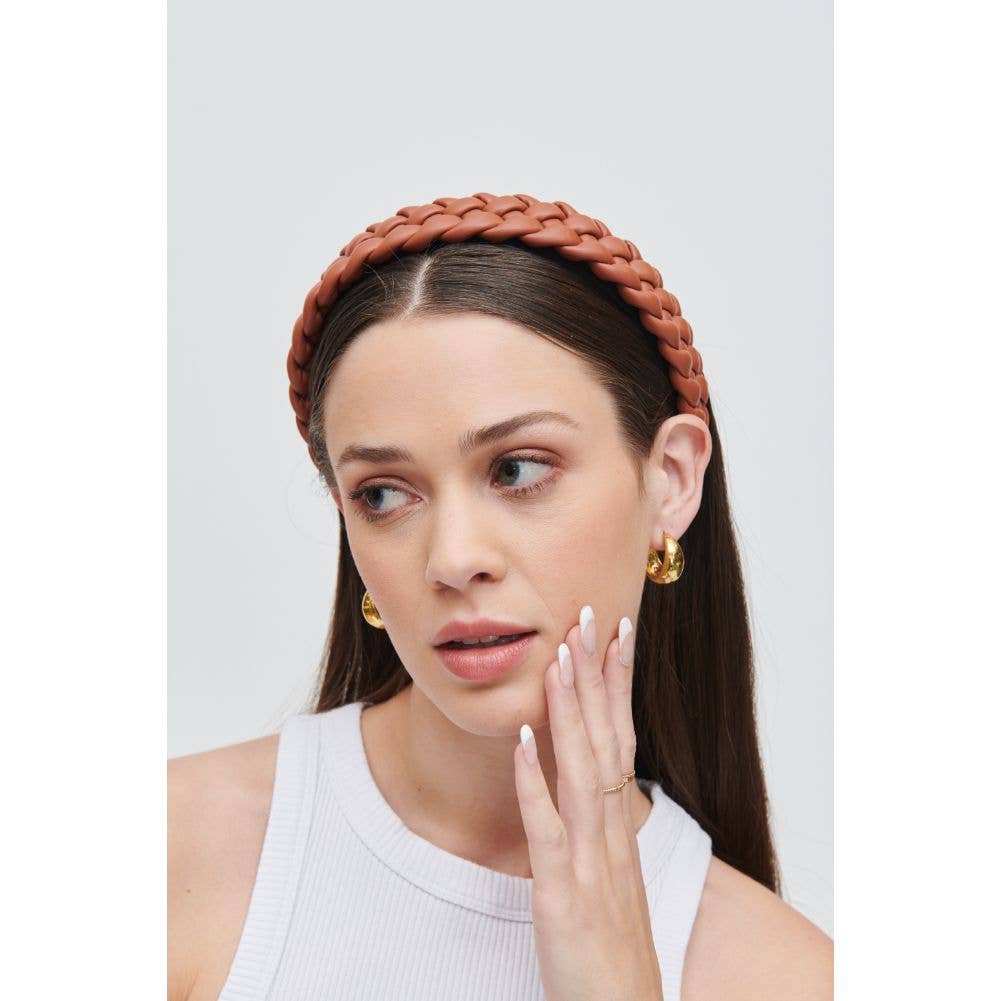Urban Expressions - Wholesale Fashion Headband - Women's - Braided Vegan Leather Headband2