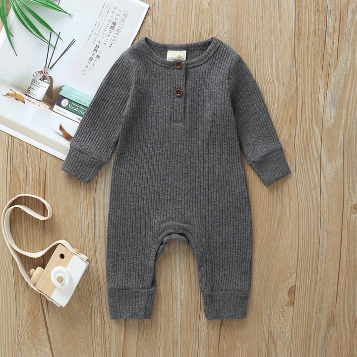 PatPat - Wholesale Jumpsuit – Baby - Baby Boy / Girl Cotton Knitted Style Cardigan Jumpsuit2