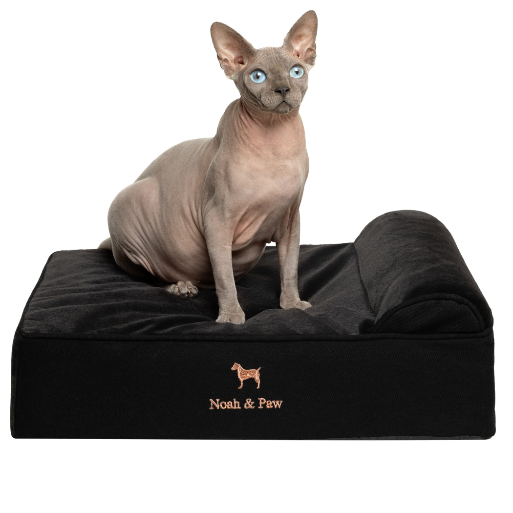 NOAH AND PAW LLC – wholesale Pet bed – Cat/dog – Denim Orthopedic Pet Bed, Memory Foam, Infused with Cooling Gel - Classic11